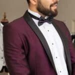 Tuxedo rojo vino