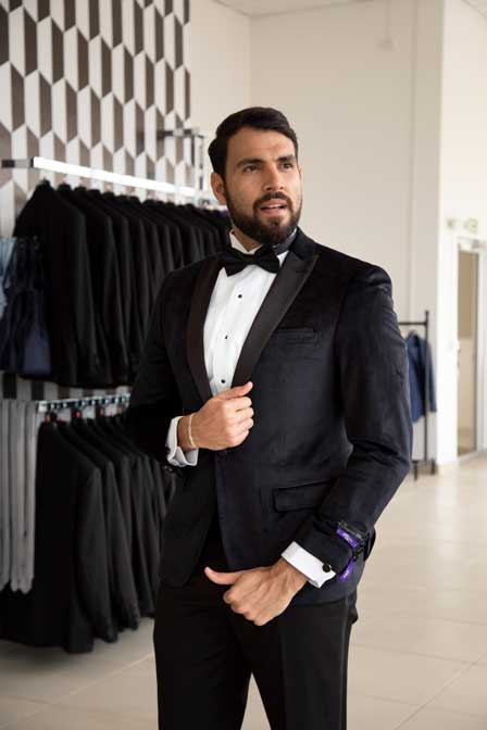 Tuxedo negro velvet