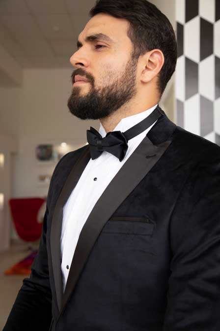 Tuxedo negro velvet