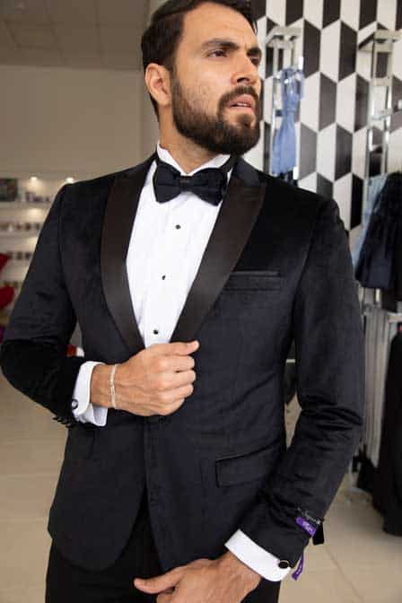 Tuxedo negro velvet
