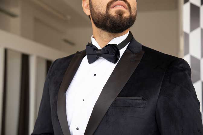 Tuxedo negro velvet