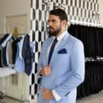 Skyblue suit