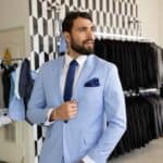 Skyblue suit