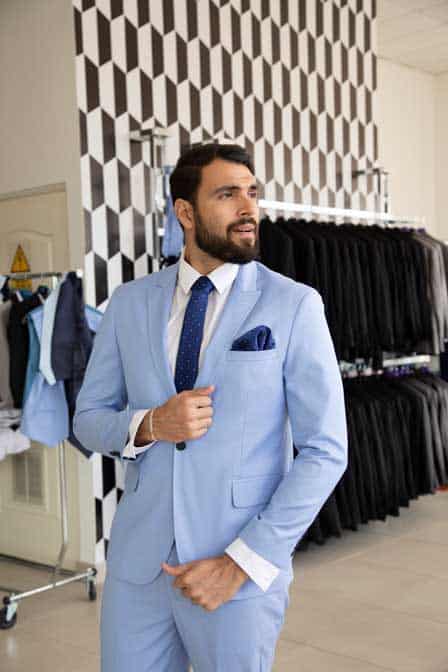 Skyblue suit