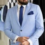 Skyblue suit