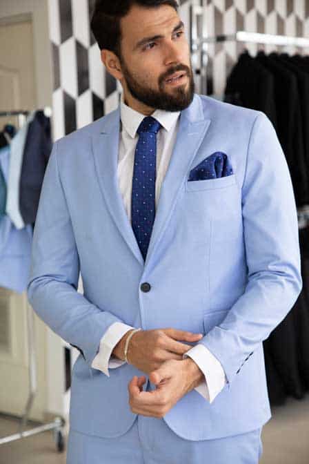 Skyblue suit