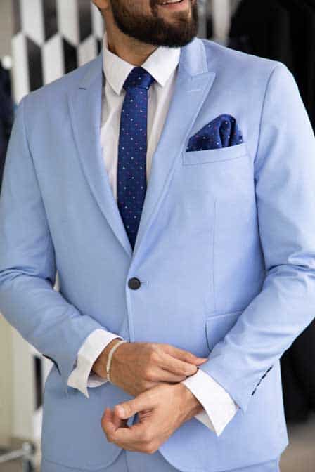 Skyblue suit