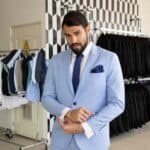 Skyblue suit
