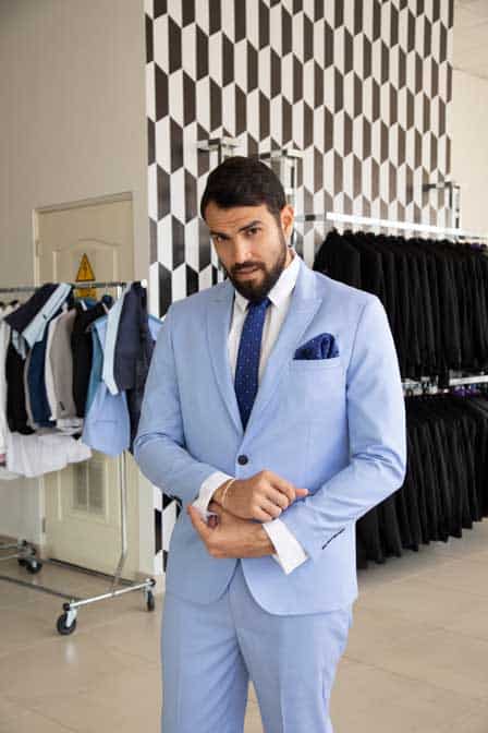 Skyblue suit