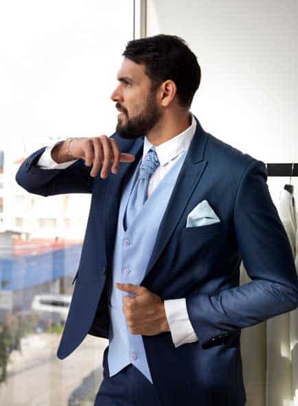 Blue suit