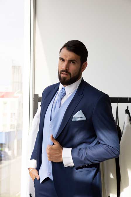 Blue suit