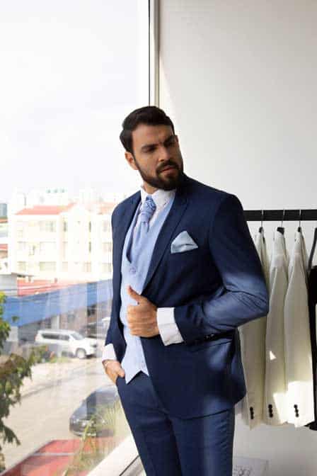 Blue suit