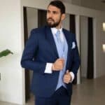 Blue suit