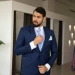 Blue suit