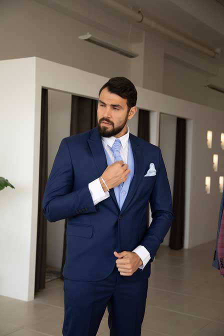 Blue suit