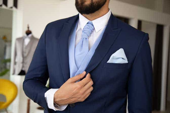 Blue suit