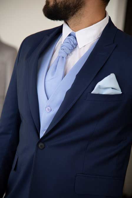 Blue suit